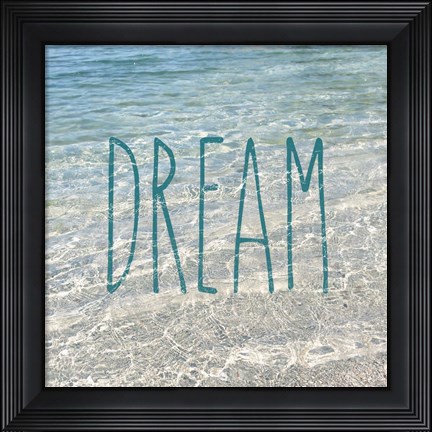 Framed Dream In The Ocean Print