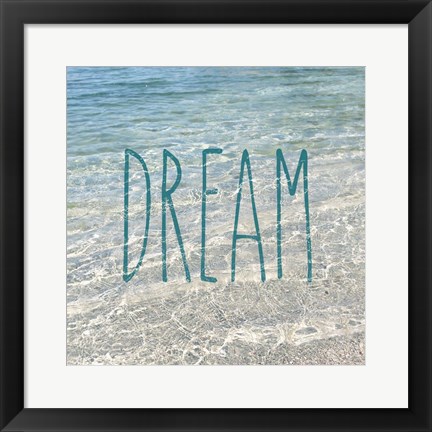 Framed Dream In The Ocean Print