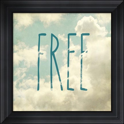 Framed Free In The Clouds Print