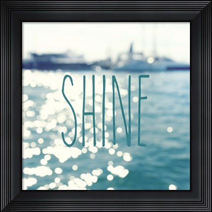 Framed Shine In The Ocean Print