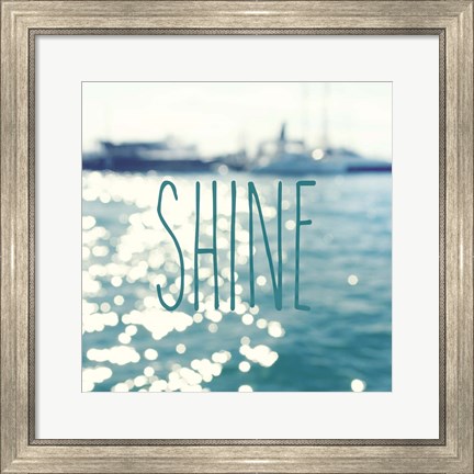 Framed Shine In The Ocean Print