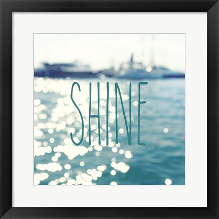 Framed Shine In The Ocean Print