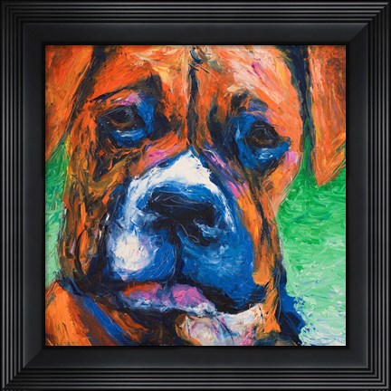 Framed Puppy Dog Eyes II Print