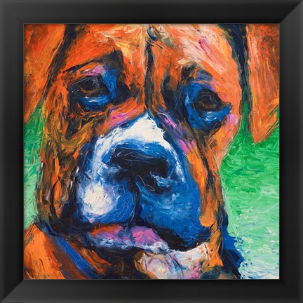 Framed Puppy Dog Eyes II Print