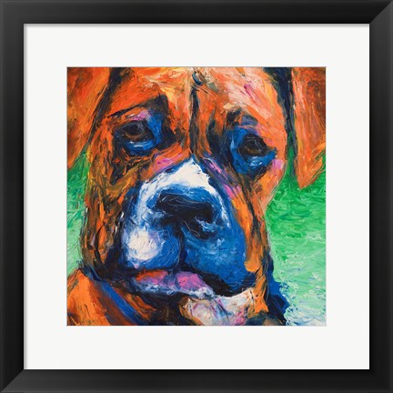 Framed Puppy Dog Eyes II Print