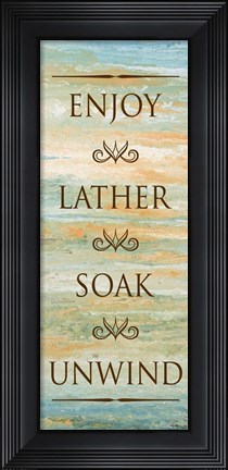 Framed Bath in Abstract I Print