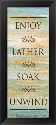 Framed Bath in Abstract I Print