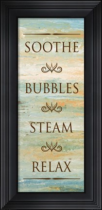 Framed Bath in Abstract II Print