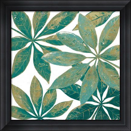 Framed Teal Touch II Print