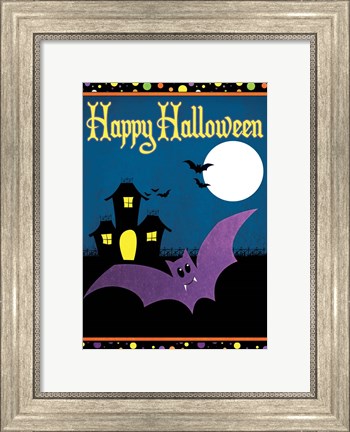 Framed Happy Halloween II Print