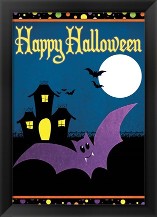 Framed Happy Halloween II Print