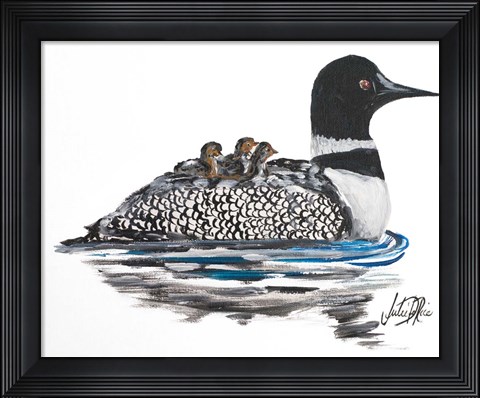 Framed Day Beside The Lake III Print