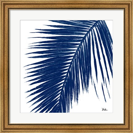 Framed Indigo Baru Palm I Print