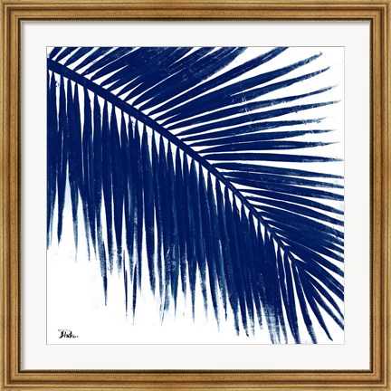 Framed Indigo Baru Palm II Print