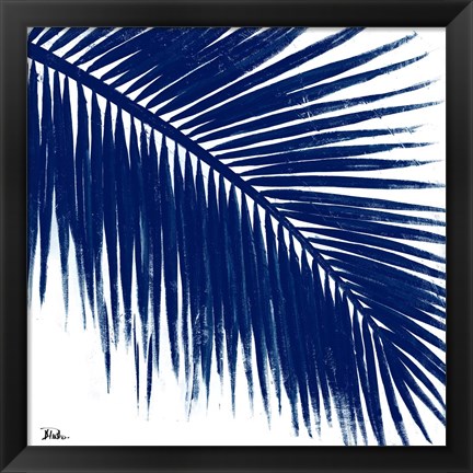 Framed Indigo Baru Palm II Print