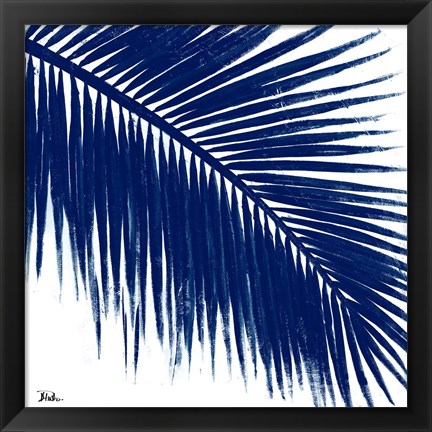Framed Indigo Baru Palm II Print