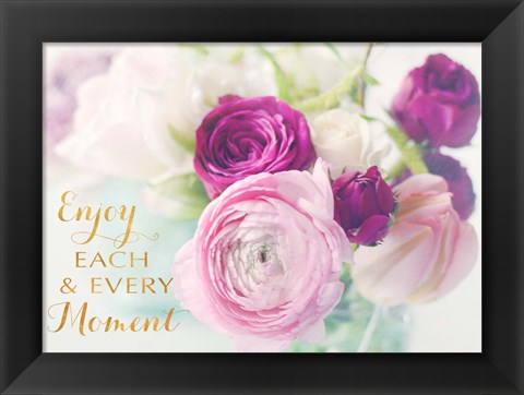 Framed Enjoy the Moments Print