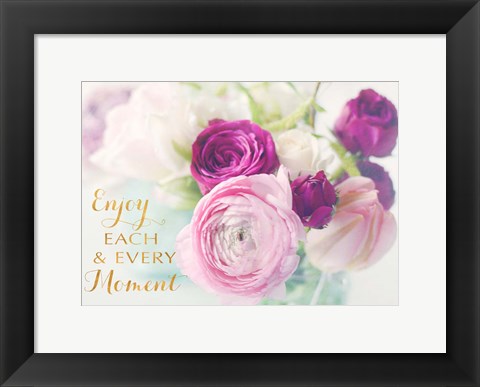 Framed Enjoy the Moments Print