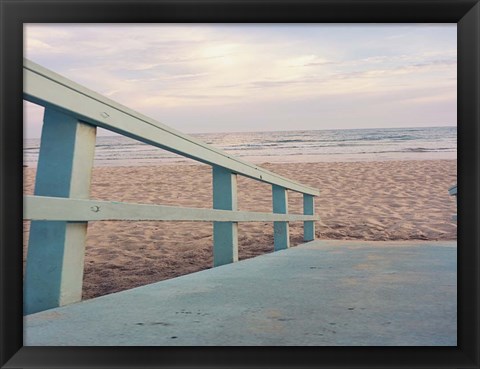 Framed Down to the Beach Print