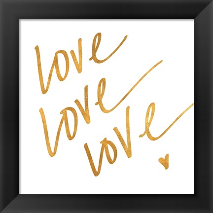 Framed Love Love Love Print