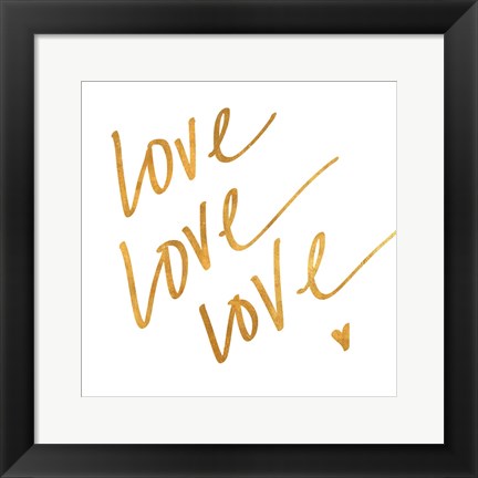 Framed Love Love Love Print