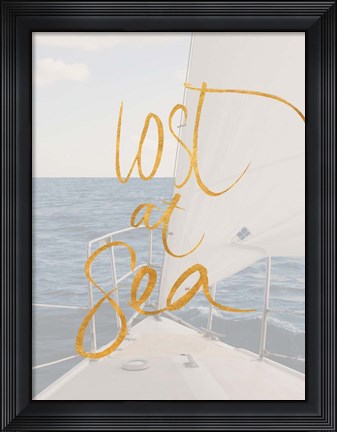 Framed Lost At Sea Print