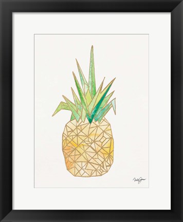 Framed Origami Pineapple Print