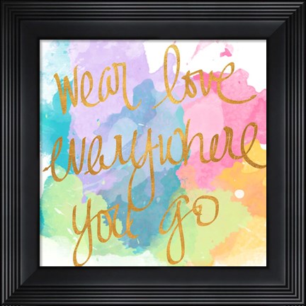 Framed Good Thoughts II Print
