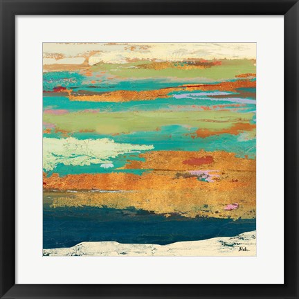 Framed Tropical Sunrise I Print