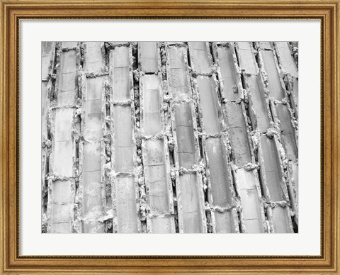 Framed Gray Bricks II Print