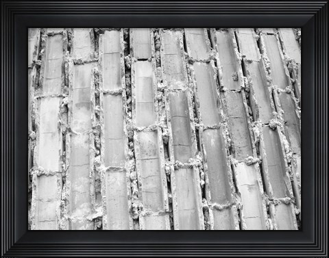 Framed Gray Bricks II Print