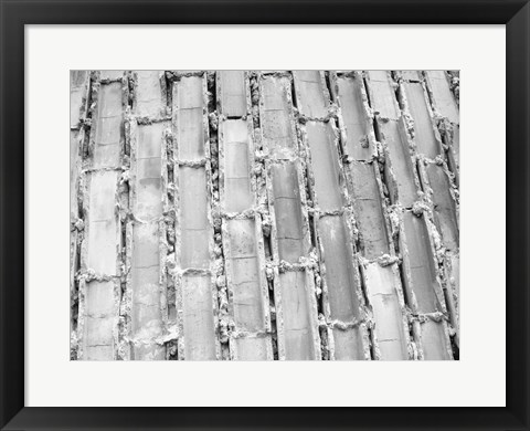 Framed Gray Bricks II Print