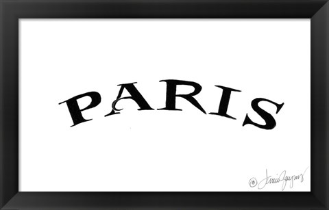 Framed Paris Print