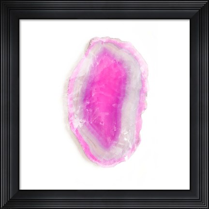 Framed Water Color Agate Square II Print