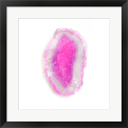 Framed Water Color Agate Square II Print