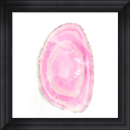 Framed Water Color Agate Square I Print