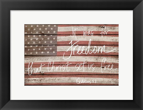 Framed Freedom Print