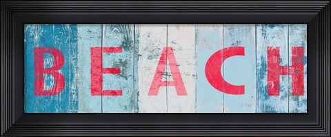 Framed Beach and Sand I Print