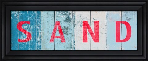 Framed Beach and Sand II Print