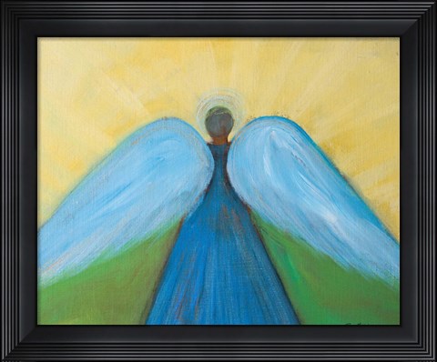 Framed Beneath Angels Wings Print