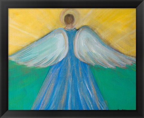 Framed Angels Wings of Enlightment Print