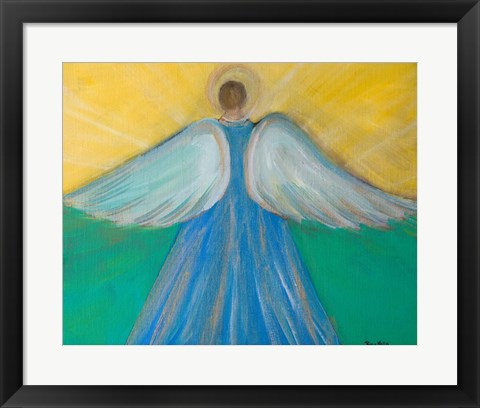 Framed Angels Wings of Enlightment Print