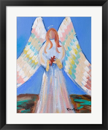 Framed Angel of Fall Print