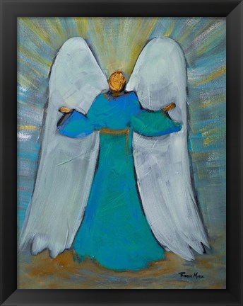 Framed Angel of Joy Print