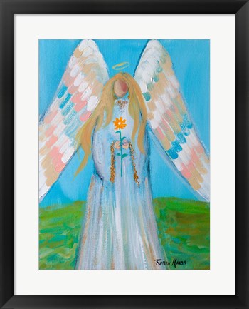 Framed Angel of Spring Print