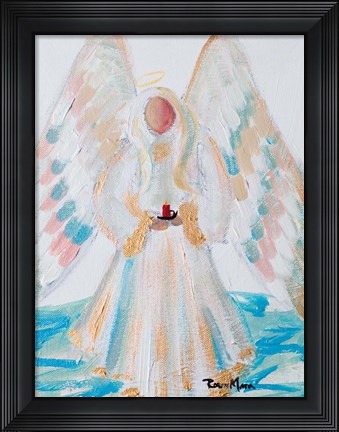 Framed Angel of Winter Print