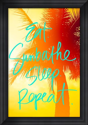 Framed Golden Palm Print