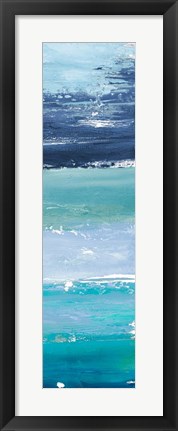 Framed Blue Palette Panel II Print