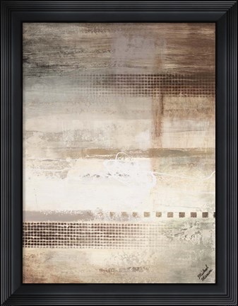 Framed Gray Warmth Coming Through II Print