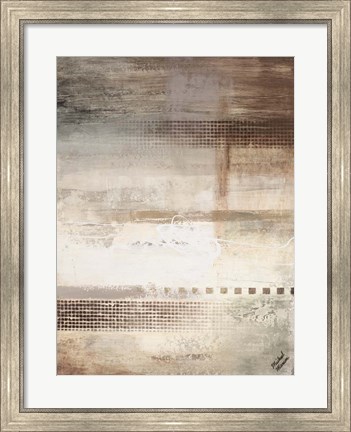 Framed Gray Warmth Coming Through II Print